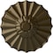 Ekena Millwork Shakuras Ceiling Medallion (Fits Canopies up to 1 3/8"), Hand-Painted Brass, 9"OD x 1 3/8"P CM09SHBRS - alternate 1